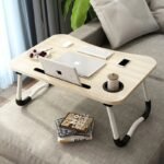 table pc portable pliable en bois