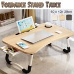 table pc portable pliable en bois