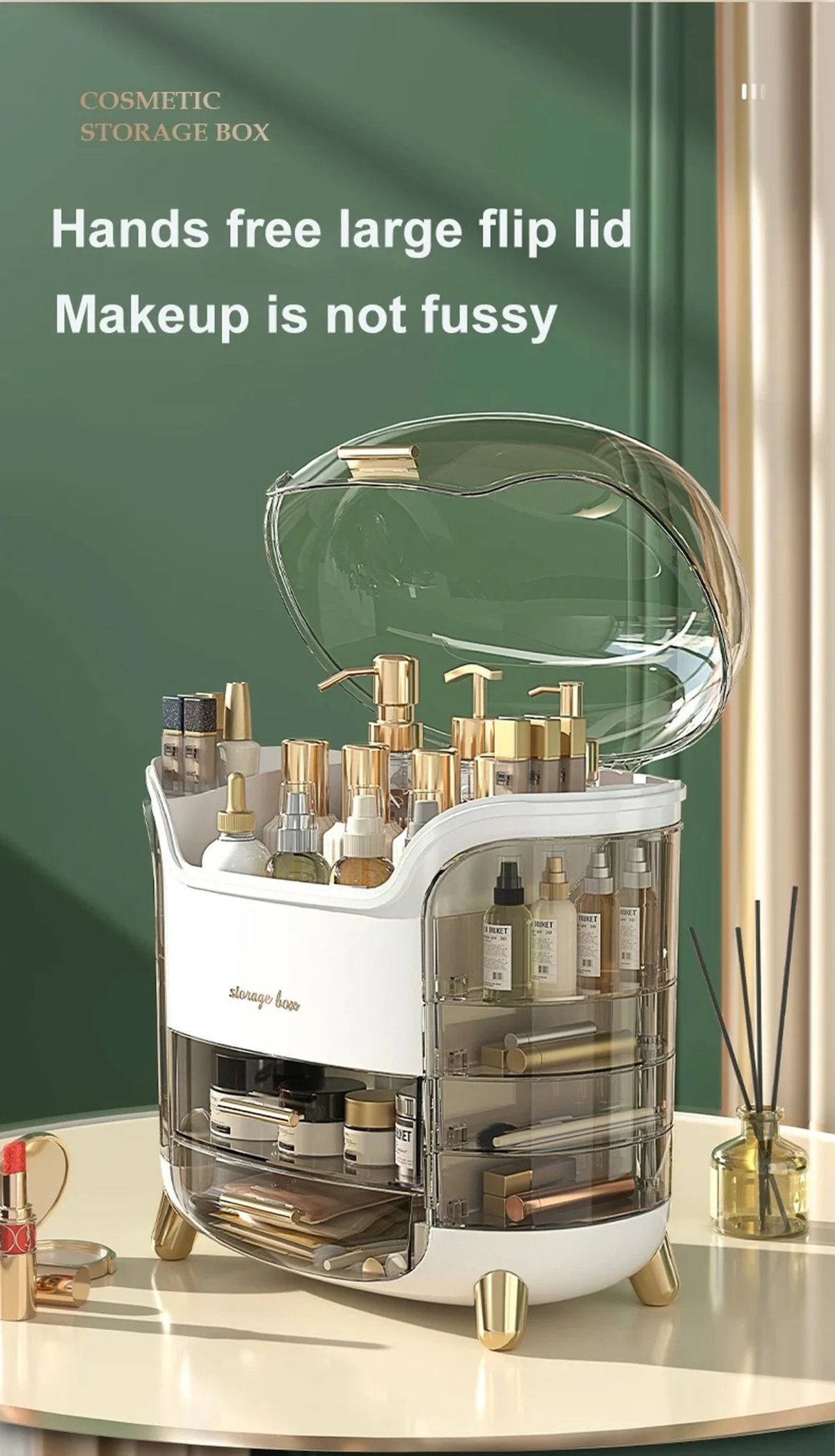 Boîte de rangement de cosmétiques