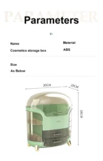 Boîte de rangement de cosmétiques fiche technique