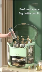 Boîte de rangement de cosmétiques ouvert